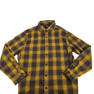 Alaskan Hardgear Untucked Plaid Flannel Button Up Shirt Men's Large Standard Fit
